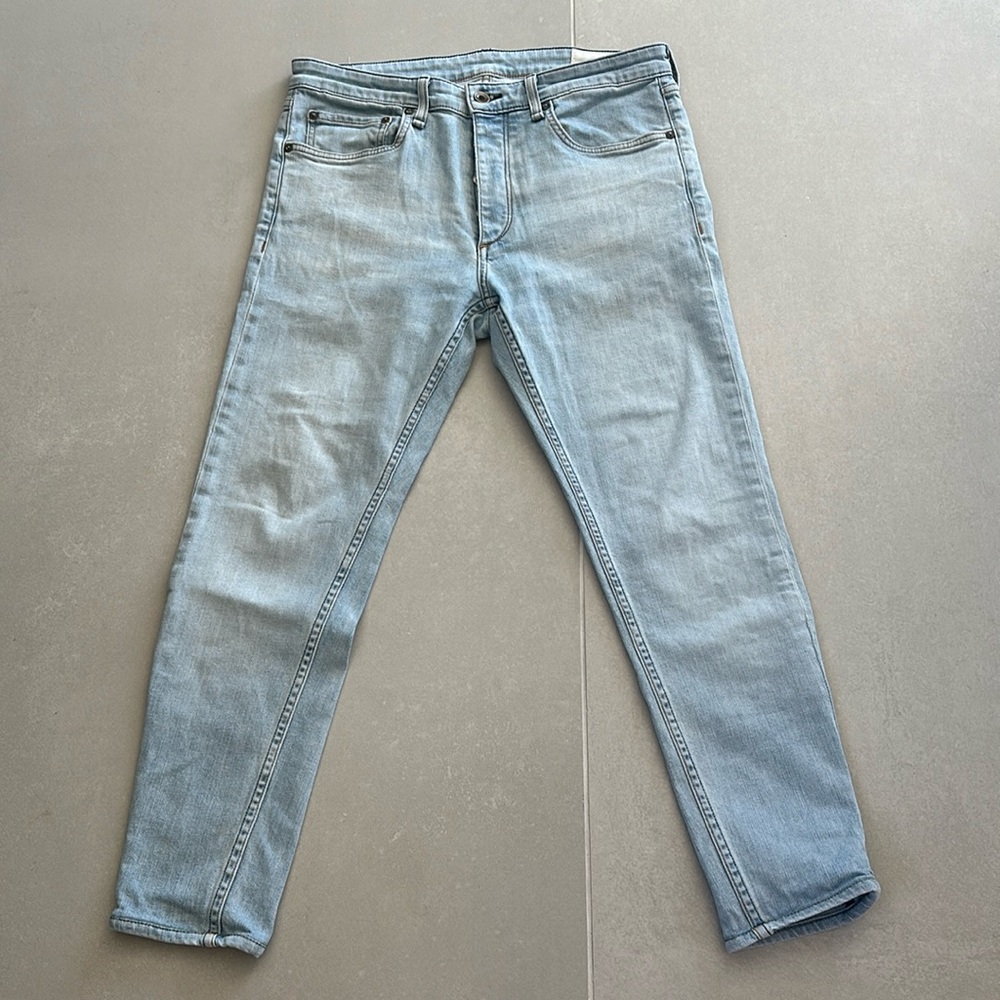 Men’s rag & bone Fit 1 Light Blue Extra Slim Jeans Size 32